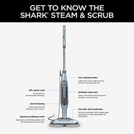 Shark Steam Mop, Steam & Scrub All-In-One Scrubbing and Sanitizing